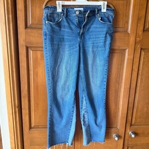 LOFT Women's Cropped Blue Jeans